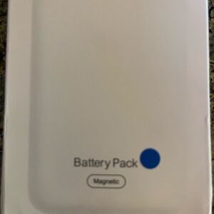 NWOT White Magnetic Battery Pack